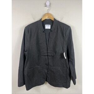 Old Navy Women's Relaxed Gray Blazer Jacket XL Regular Fit Classic Style NWT